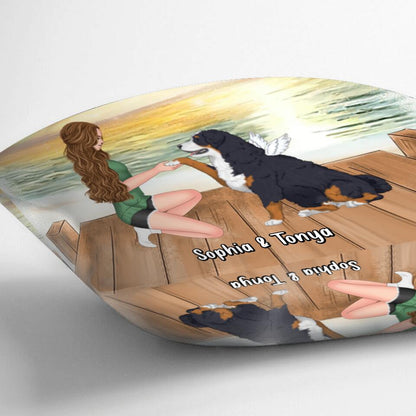 Personalized Dog Mom Pillow Cover - Gift Idea For Dog Lovers - 99% Sure My Soulmate Is A Dog