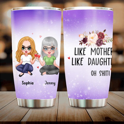 Personalized Daughter & Mom Tumbler - Gift For Mother's Day - Congratulations On Having The Best Daughter Ever