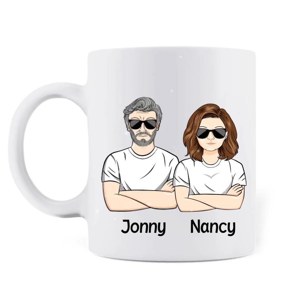 Personalized Family Mug - Mom/Dad With A Child - Gift Idea For Family - Merry Christmas