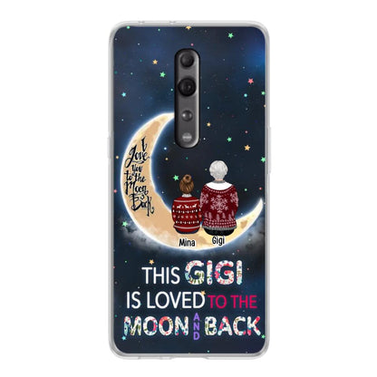 Personalized Grandma Phone Case - Christmas Gift Idea For Grandma - Grandma With Up to 5 Kids - This Gigi Is Loved To The Moon And Back - Case For Xiaomi, Oppo And Huawei