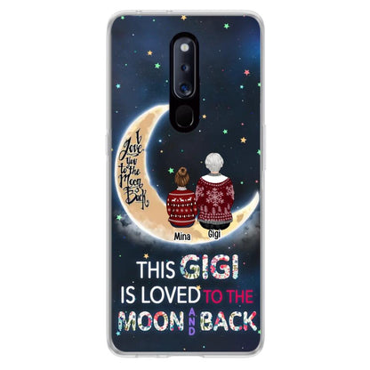 Personalized Grandma Phone Case - Christmas Gift Idea For Grandma - Grandma With Up to 5 Kids - This Gigi Is Loved To The Moon And Back - Case For Xiaomi, Oppo And Huawei