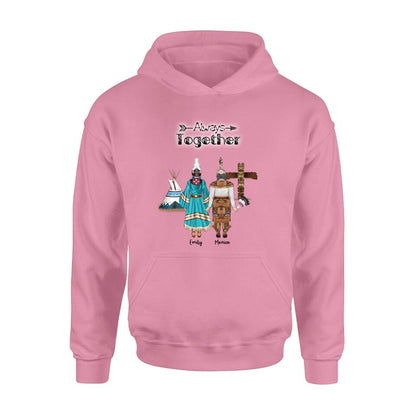 Personalized Native American Mother and Daughters T-Shirt/Long Sleeves/Hoodie/Sweater - Gift for Native American Mother and Daughters - Up to 2 Daughters
