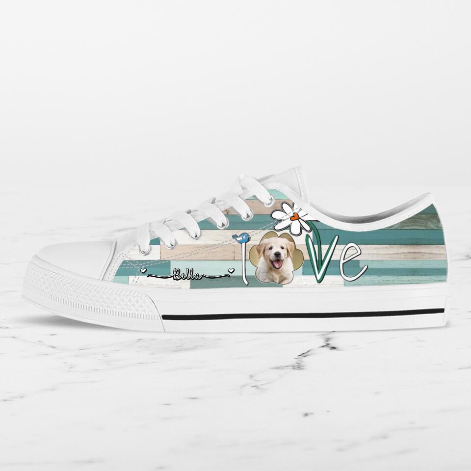 Personalized Dog Photo Sneakers - Gift Idea For Dog Lovers