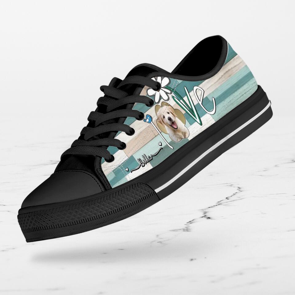 Personalized Dog Photo Sneakers - Gift Idea For Dog Lovers
