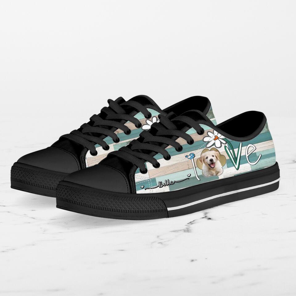 Personalized Dog Photo Sneakers - Gift Idea For Dog Lovers