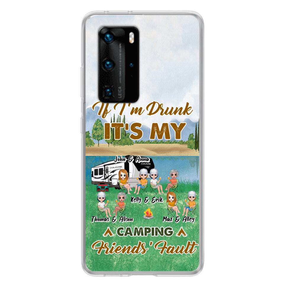 Personalized Camping Friends Phone Case - Up to 8 People - Gift Idea For Camping Lover - Case For Xiaomi, Oppo & Huawei