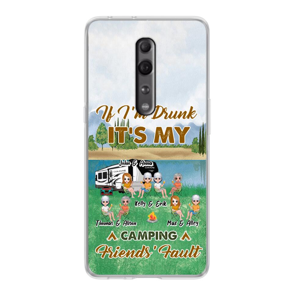 Personalized Camping Friends Phone Case - Up to 8 People - Gift Idea For Camping Lover - Case For Xiaomi, Oppo & Huawei