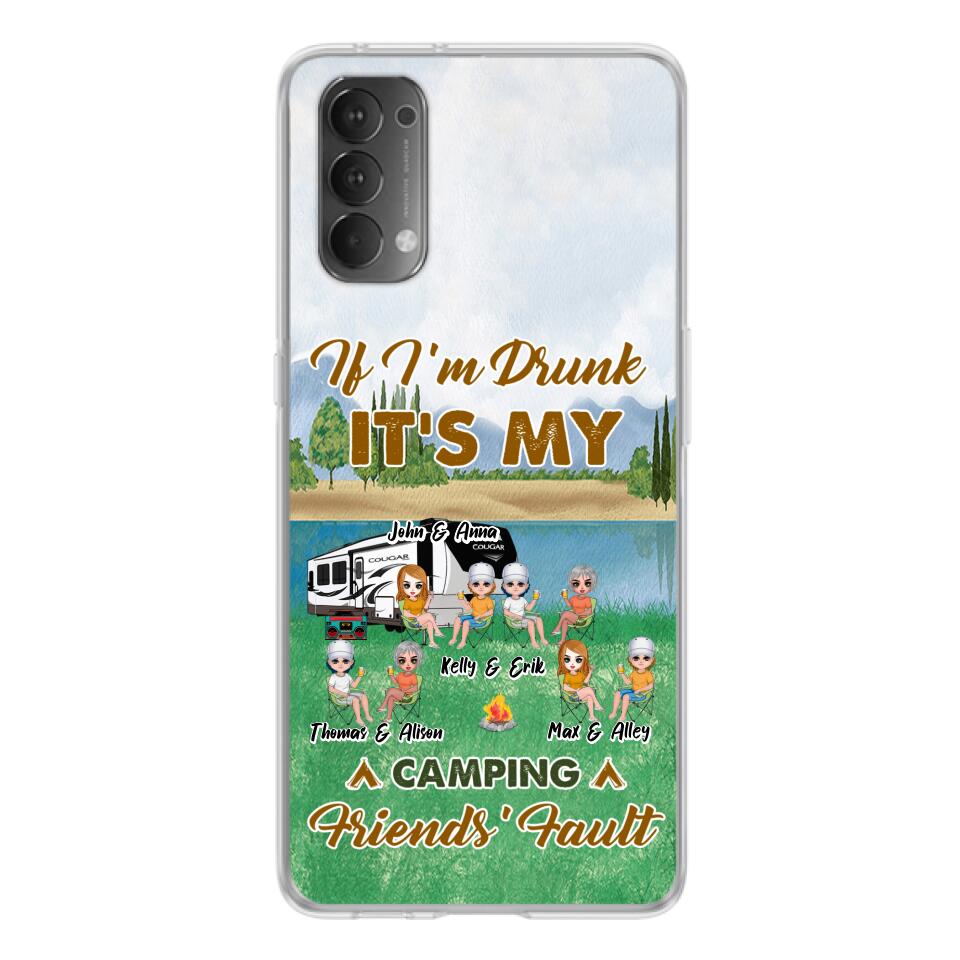 Personalized Camping Friends Phone Case - Up to 8 People - Gift Idea For Camping Lover - Case For Xiaomi, Oppo & Huawei