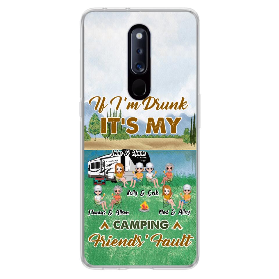 Personalized Camping Friends Phone Case - Up to 8 People - Gift Idea For Camping Lover - Case For Xiaomi, Oppo & Huawei