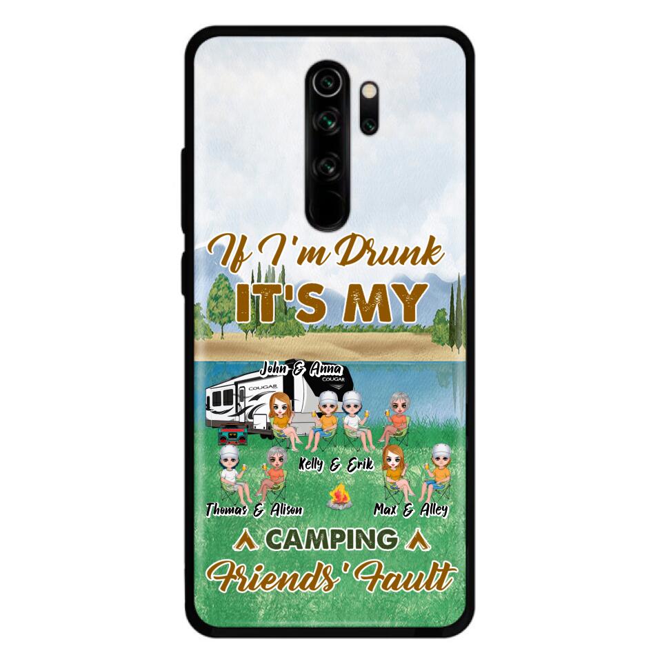 Personalized Camping Friends Phone Case - Up to 8 People - Gift Idea For Camping Lover - Case For Xiaomi, Oppo & Huawei