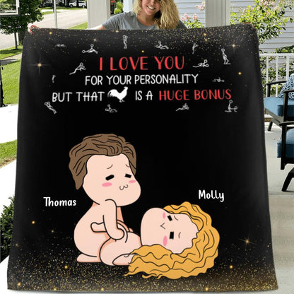 Personalized Valentines Day Blanket - Gifts for Valentines Day - You're My Favorite Thing To Do