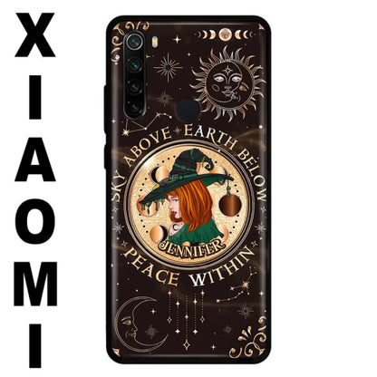Custom Personalized Witch Phone Case - Gift Idea For Girl - Wiccan Decor/Pagan Decor - As Above So Below - Cases For Xiaomi, Oppo And Huawei