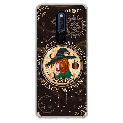 Custom Personalized Witch Phone Case - Gift Idea For Girl - Wiccan Decor/Pagan Decor - As Above So Below - Cases For Xiaomi, Oppo And Huawei