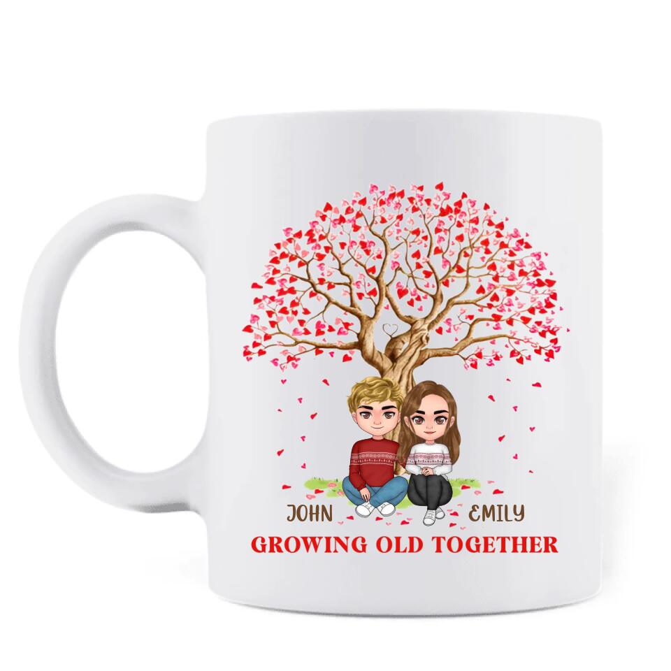 Personalized Couple Coffee Mug - Gift Ideas For Her and Him - Mother's Day Gift For Wife From Husband - Growing Old Together