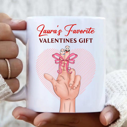 Custom Personalized To My Girlfriend Coffee Mug - Valentine's Gift Idea For Her - Laura's Favorite Valentines Gift