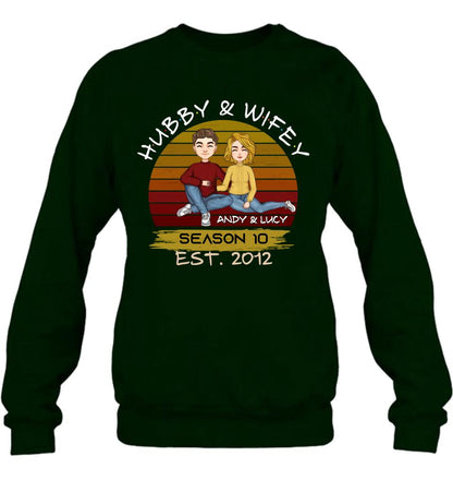 Personalized Couple Shirt - Gift Idea For Couple/Mother's Day Gift From Husband - Hubby & Wifey