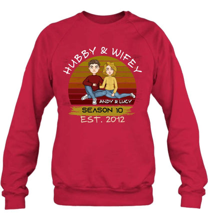 Personalized Couple Shirt - Gift Idea For Couple/Mother's Day Gift From Husband - Hubby & Wifey