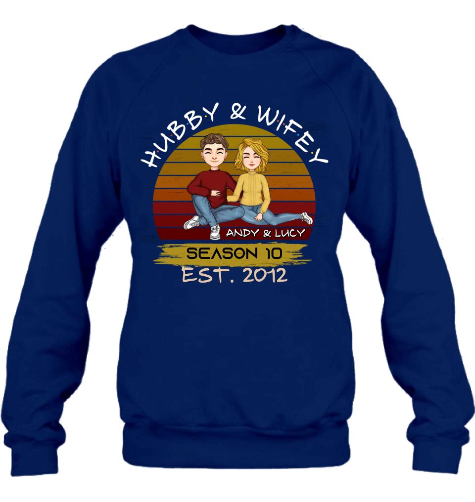 Personalized Couple Shirt - Gift Idea For Couple/Mother's Day Gift From Husband - Hubby & Wifey
