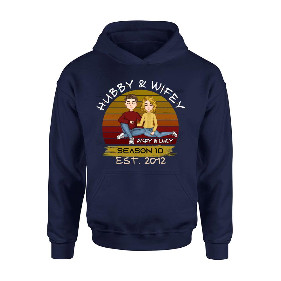 Personalized Couple Shirt - Gift Idea For Couple/Mother's Day Gift From Husband - Hubby & Wifey