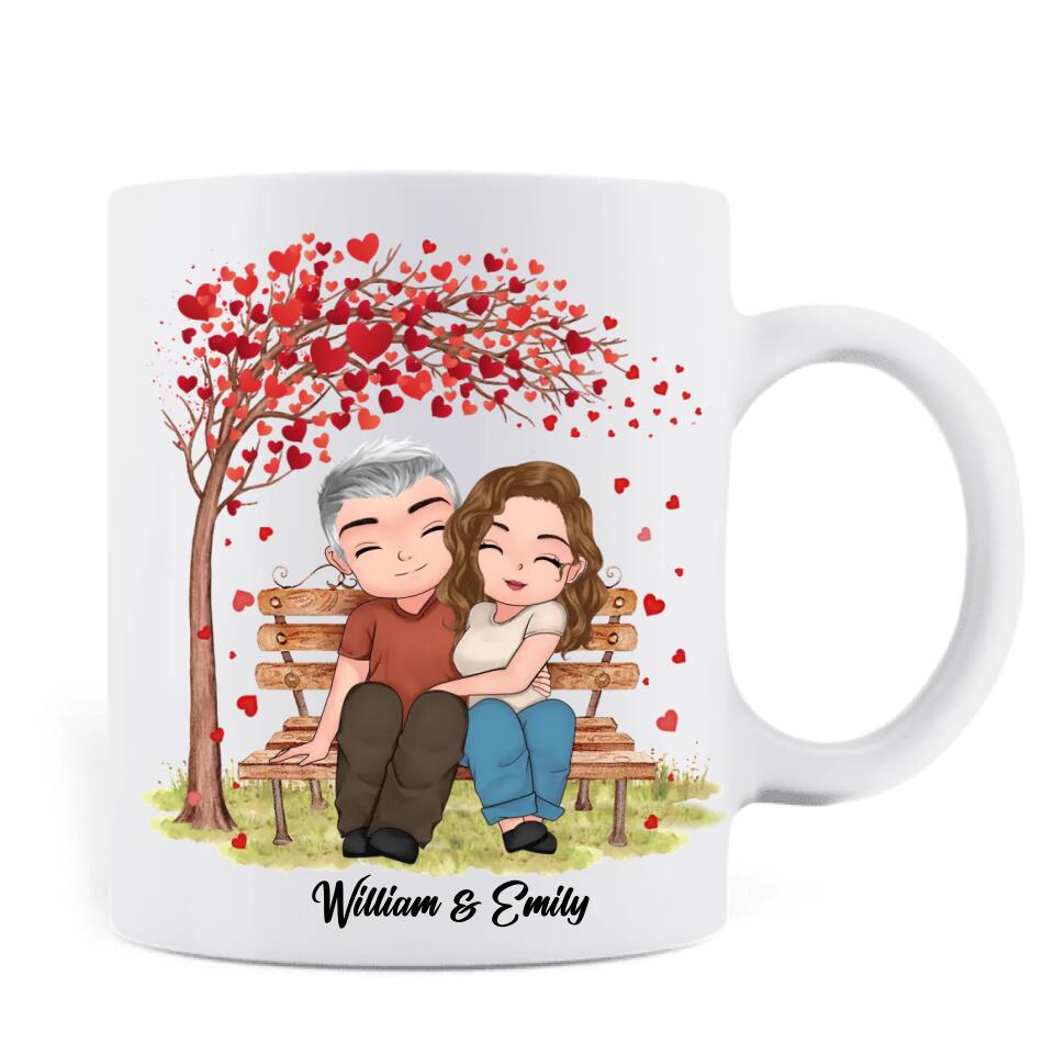 Personalized Couple Coffee Mug - Mother's Day Gift For Wife From Husband - The Day I Met You