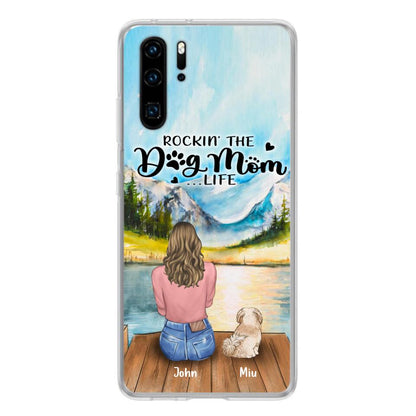 Personalized Dog Mom Phone Case - Gifts For Dog Lover With Up to 7 Dogs - Rockin' The Dog Mom Lifess