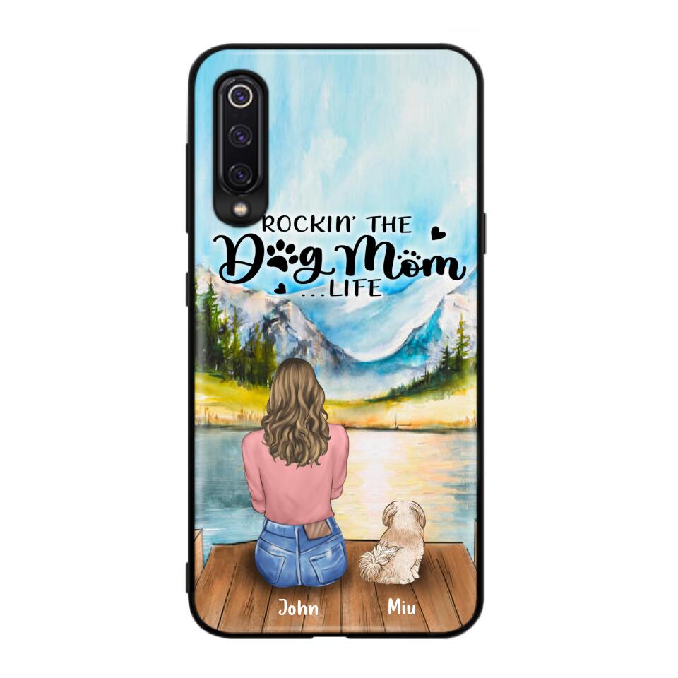 Personalized Dog Mom Phone Case - Gifts For Dog Lover With Up to 7 Dogs - Rockin' The Dog Mom Lifess