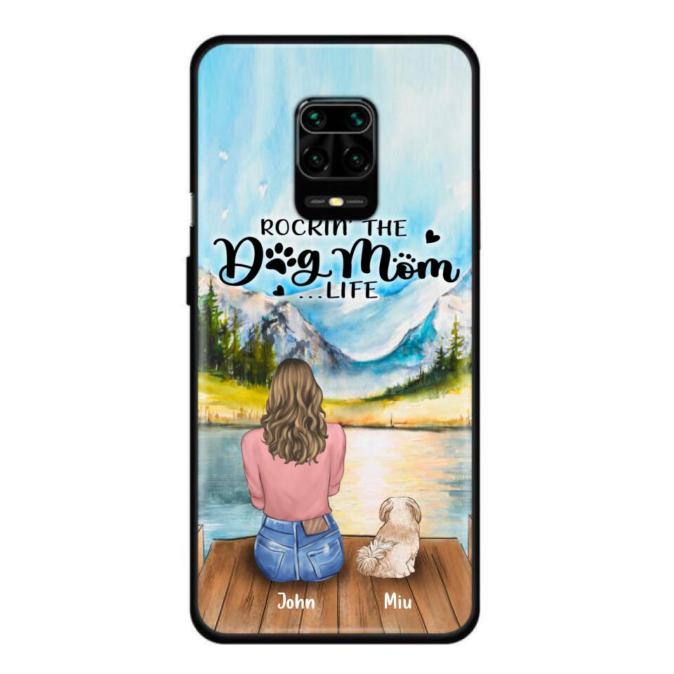 Personalized Dog Mom Phone Case - Gifts For Dog Lover With Up to 7 Dogs - Rockin' The Dog Mom Lifess