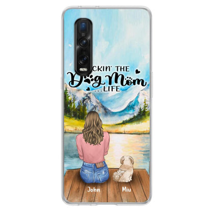 Personalized Dog Mom Phone Case - Gifts For Dog Lover With Up to 7 Dogs - Rockin' The Dog Mom Lifess