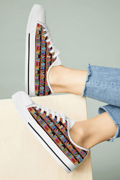 Book Men/Women Low Top Sneakers - Gift Idea For Book Lovers
