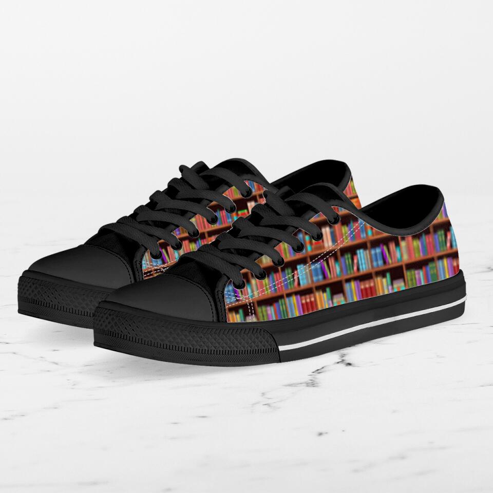Book Men/Women Low Top Sneakers - Gift Idea For Book Lovers