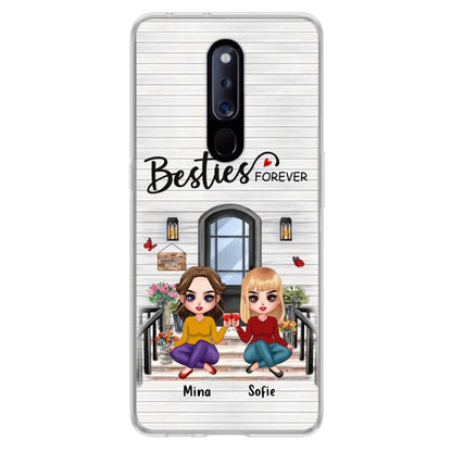 Personalized Besties Sisters Front Porch Phone Case - Up to 5 Women - Gift Idea For Friends/Besties/Sisters - Besties Forever - Case For Xiaomi/Oppo/Huawei
