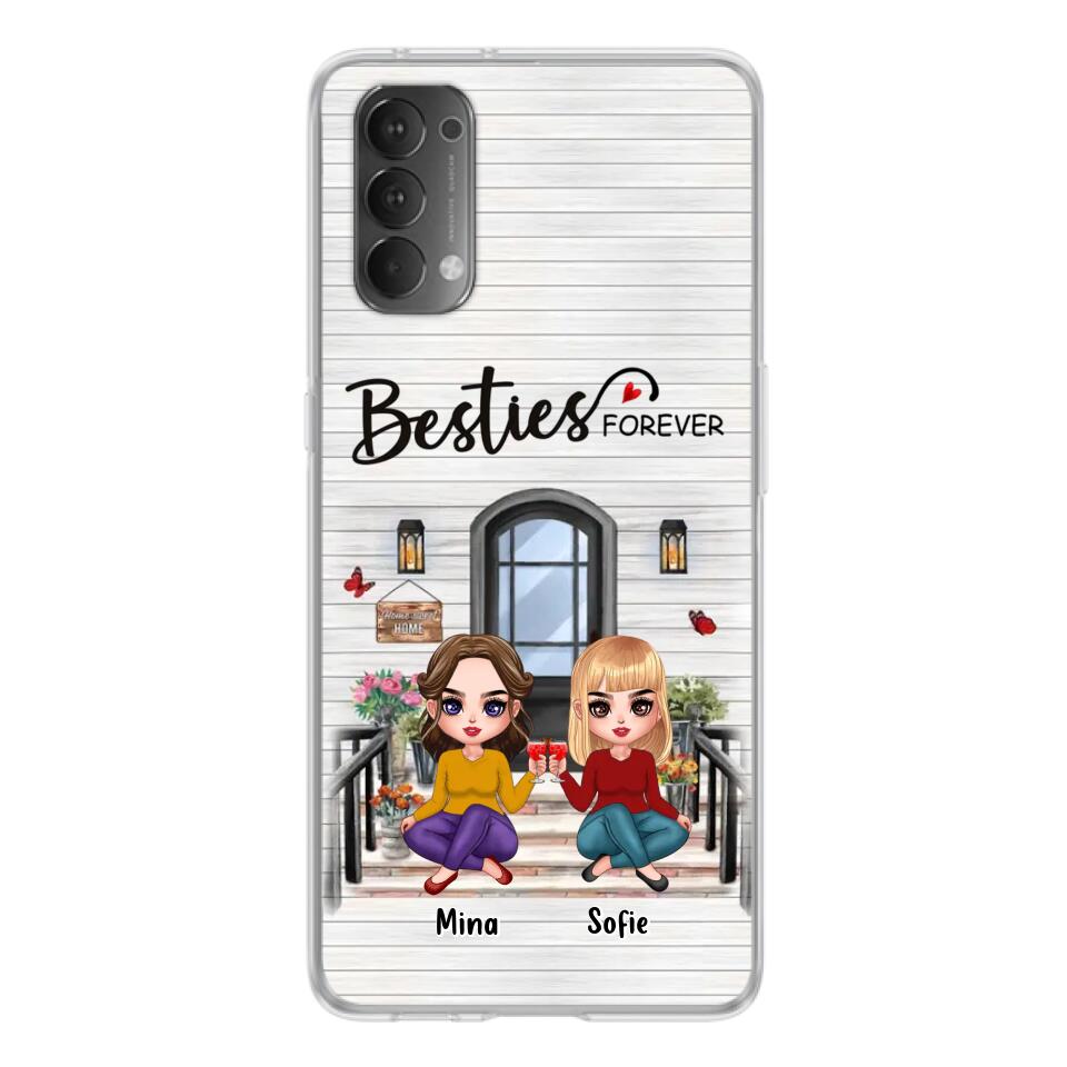 Personalized Besties Sisters Front Porch Phone Case - Up to 5 Women - Gift Idea For Friends/Besties/Sisters - Besties Forever - Case For Xiaomi/Oppo/Huawei
