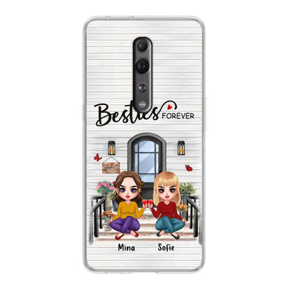 Personalized Besties Sisters Front Porch Phone Case - Up to 5 Women - Gift Idea For Friends/Besties/Sisters - Besties Forever - Case For Xiaomi/Oppo/Huawei