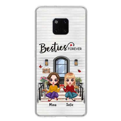 Personalized Besties Sisters Front Porch Phone Case - Up to 5 Women - Gift Idea For Friends/Besties/Sisters - Besties Forever - Case For Xiaomi/Oppo/Huawei