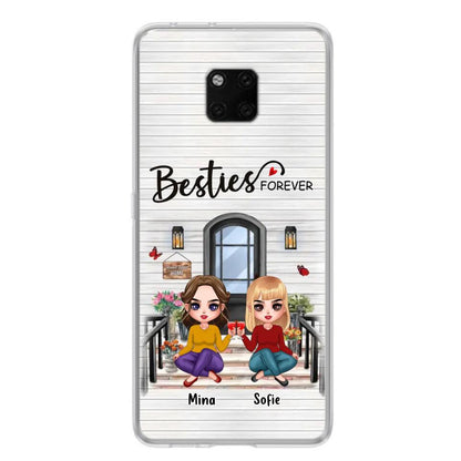 Personalized Besties Sisters Front Porch Phone Case - Up to 5 Women - Gift Idea For Friends/Besties/Sisters - Besties Forever - Case For Xiaomi/Oppo/Huawei