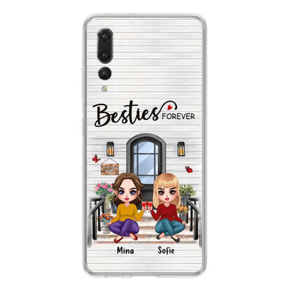 Personalized Besties Sisters Front Porch Phone Case - Up to 5 Women - Gift Idea For Friends/Besties/Sisters - Besties Forever - Case For Xiaomi/Oppo/Huawei