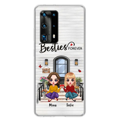 Personalized Besties Sisters Front Porch Phone Case - Up to 5 Women - Gift Idea For Friends/Besties/Sisters - Besties Forever - Case For Xiaomi/Oppo/Huawei