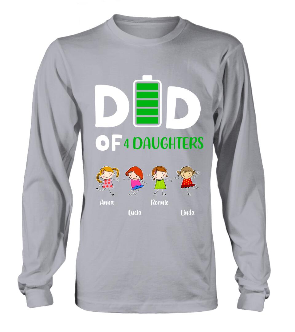 Personalized Family Shirt/Long Sleeve/Sweatshirt/Hoodie - Up to 4 Children - Gift Idea For Mother's Day