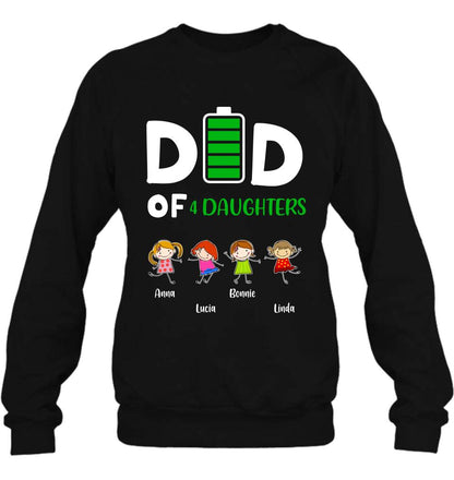 Personalized Family Shirt/Long Sleeve/Sweatshirt/Hoodie - Up to 4 Children - Gift Idea For Mother's Day