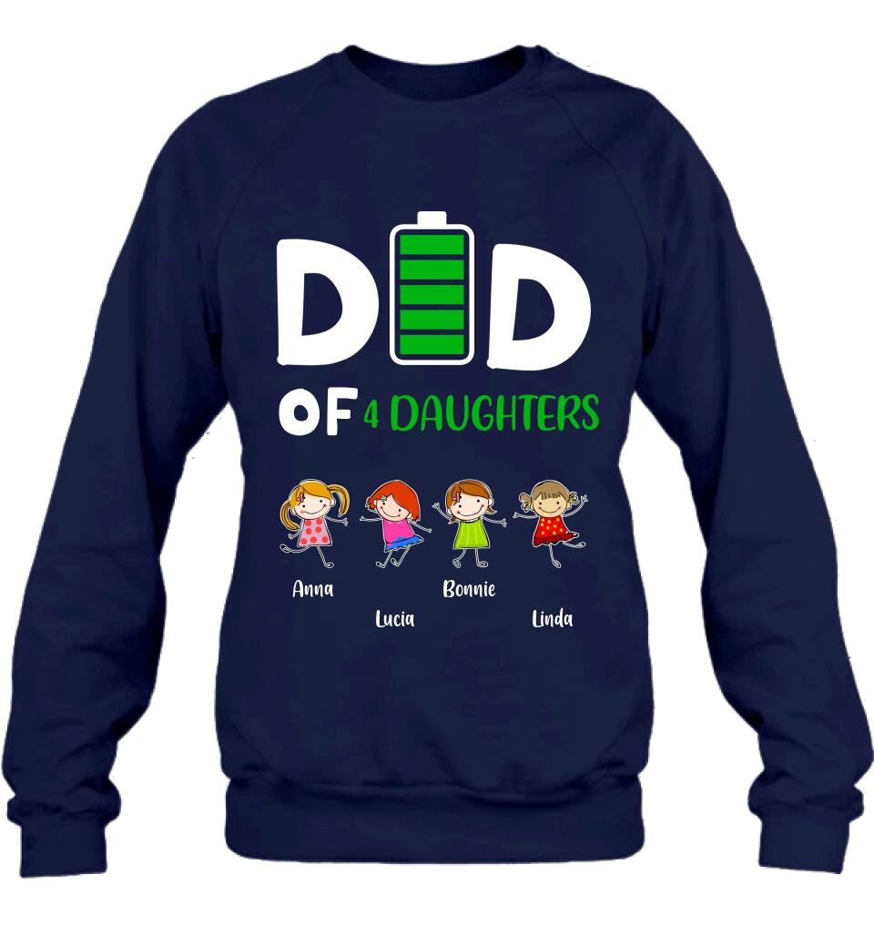 Personalized Family Shirt/Long Sleeve/Sweatshirt/Hoodie - Up to 4 Children - Gift Idea For Mother's Day