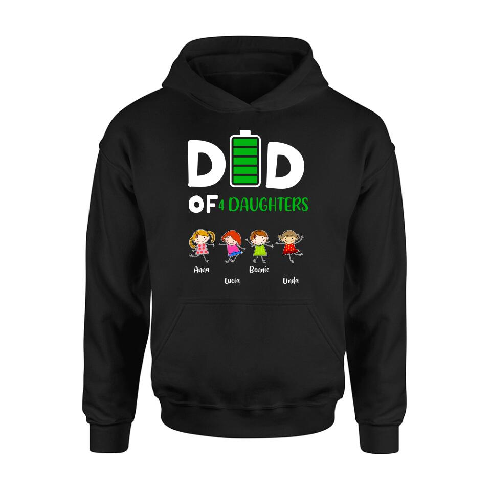 Personalized Family Shirt/Long Sleeve/Sweatshirt/Hoodie - Up to 4 Children - Gift Idea For Mother's Day
