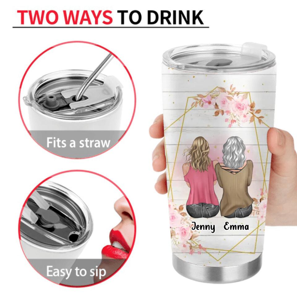 Personalized Mom Tumbler - Mother's Day Gift Idea From Daughter In Law - Here's A Mother's Day Cup From Your Son Bought By Your Daughter In Law
