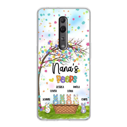 Personalized Nana's Peeps Phone Case - Gift Idea For Easter Day - Up to 6 Bunnies - Nana's Peeps - Cases For Oppo, Xiaomi & Huawei