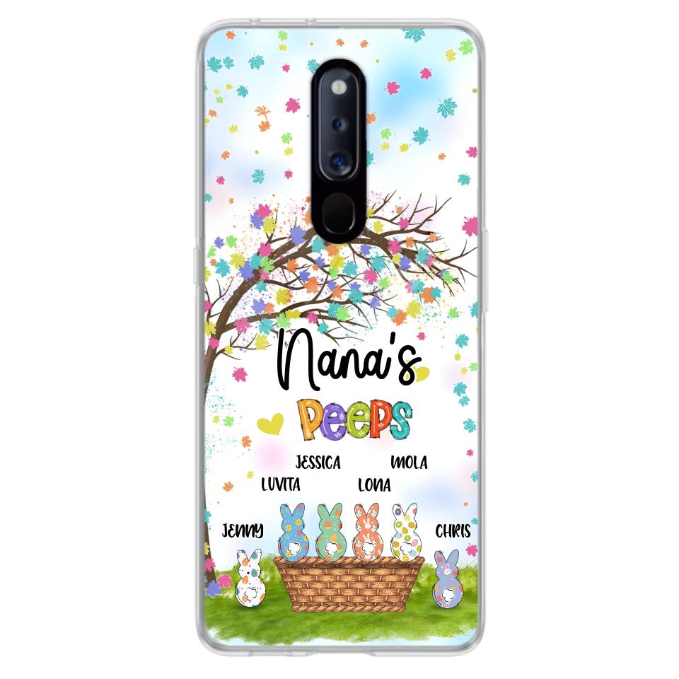 Personalized Nana's Peeps Phone Case - Gift Idea For Easter Day - Up to 6 Bunnies - Nana's Peeps - Cases For Oppo, Xiaomi & Huawei