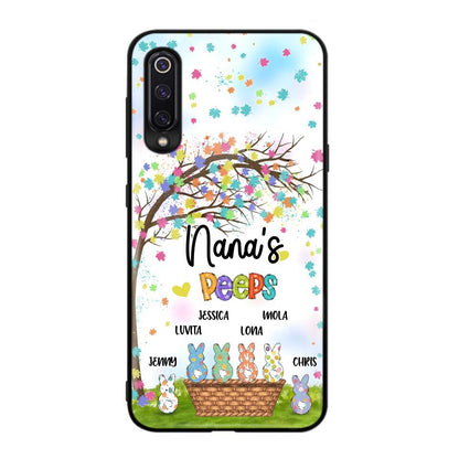 Personalized Nana's Peeps Phone Case - Gift Idea For Easter Day - Up to 6 Bunnies - Nana's Peeps - Cases For Oppo, Xiaomi & Huawei