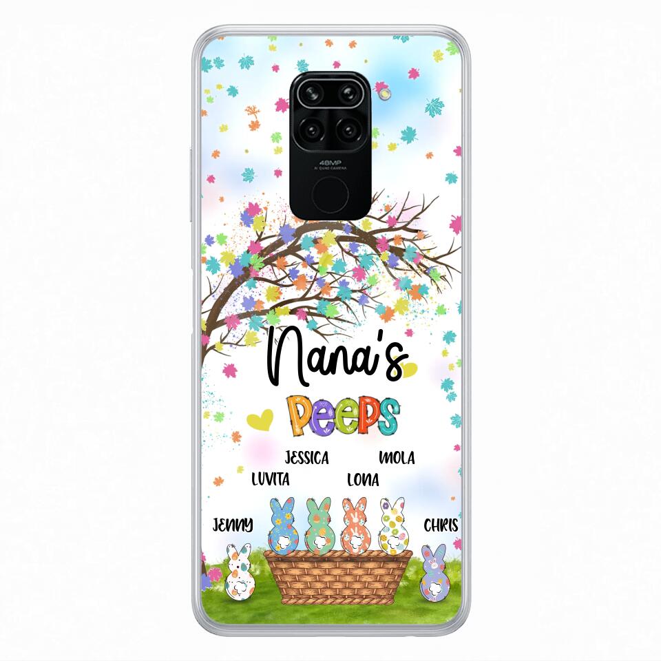Personalized Nana's Peeps Phone Case - Gift Idea For Easter Day - Up to 6 Bunnies - Nana's Peeps - Cases For Oppo, Xiaomi & Huawei