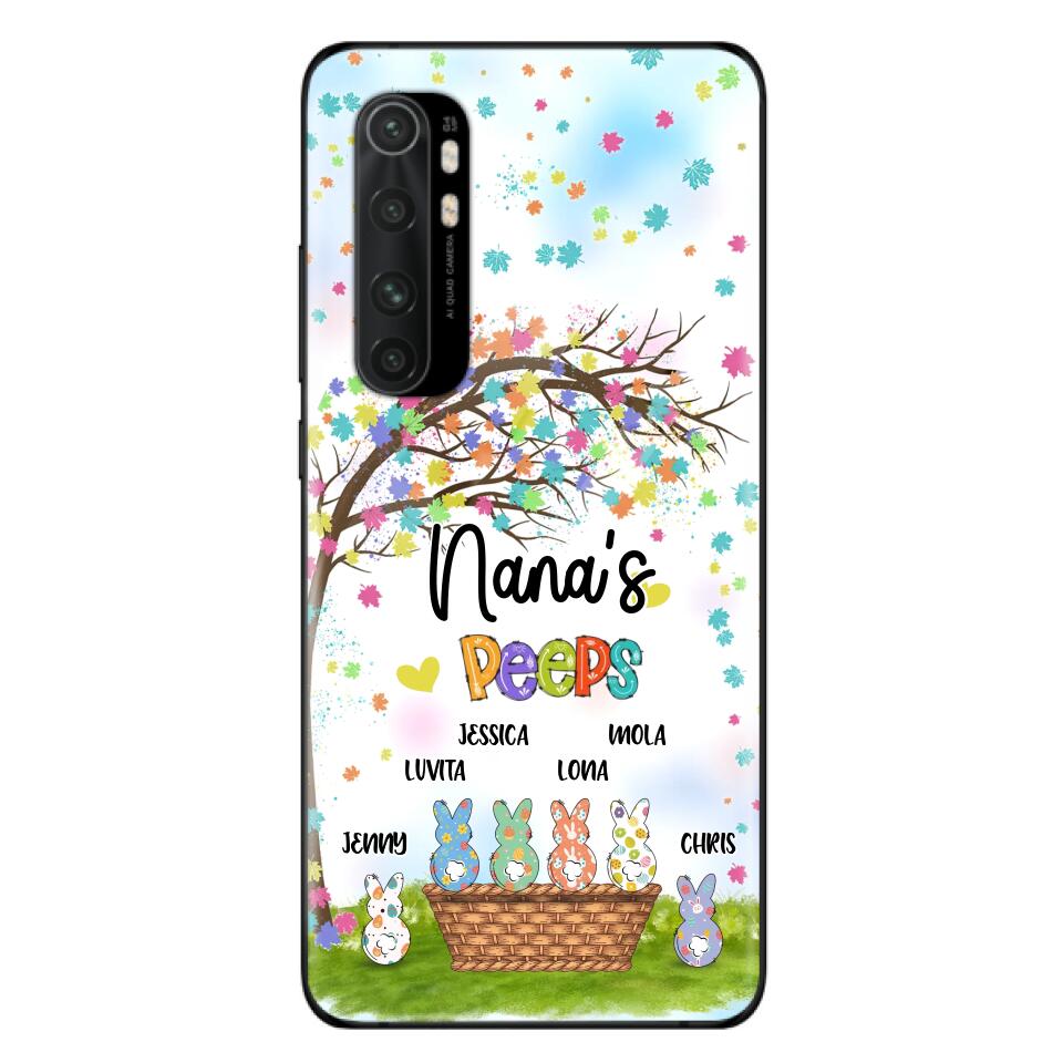 Personalized Nana's Peeps Phone Case - Gift Idea For Easter Day - Up to 6 Bunnies - Nana's Peeps - Cases For Oppo, Xiaomi & Huawei