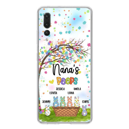 Personalized Nana's Peeps Phone Case - Gift Idea For Easter Day - Up to 6 Bunnies - Nana's Peeps - Cases For Oppo, Xiaomi & Huawei