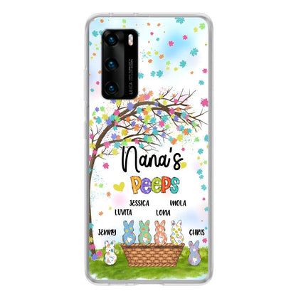 Personalized Nana's Peeps Phone Case - Gift Idea For Easter Day - Up to 6 Bunnies - Nana's Peeps - Cases For Oppo, Xiaomi & Huawei