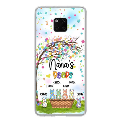 Personalized Nana's Peeps Phone Case - Gift Idea For Easter Day - Up to 6 Bunnies - Nana's Peeps - Cases For Oppo, Xiaomi & Huawei